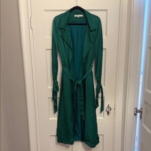Lovers + Friends Emerald Satin Jacket